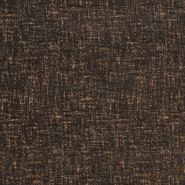Dark brown abstract woven swatch with fine copper metallic flecks