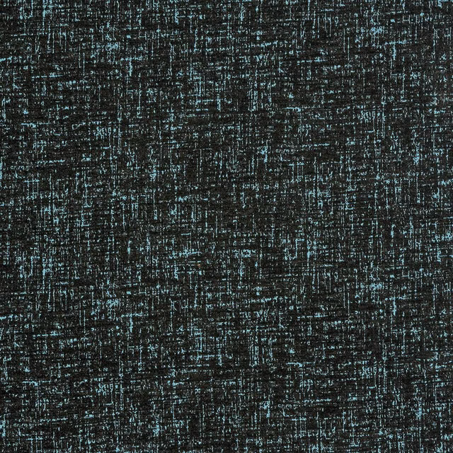 Dark teal textured fabric with sapphire-blue flecks and fine woven crosshatch