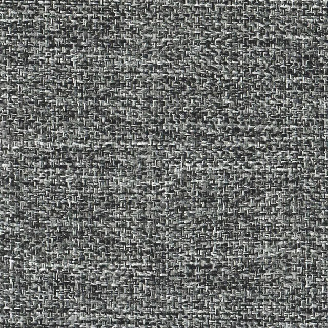 Charcoal grey woven fabric swatch with fine light flecks