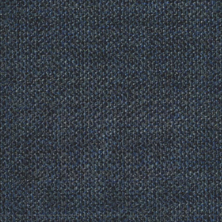 Close-up of a dark indigo woven fabric with fine textured flecking