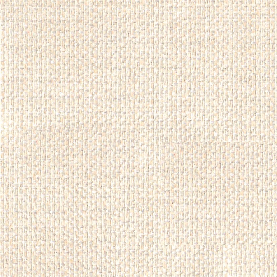 Close-up of a soft natural cream woven fabric with fine textured weave