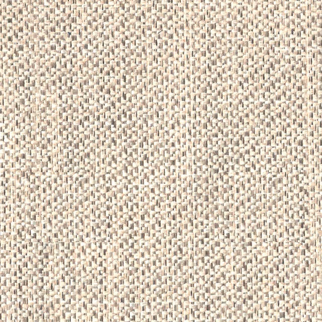 Close-up of oatmeal cream woven fabric with tiny beige and ivory flecks
