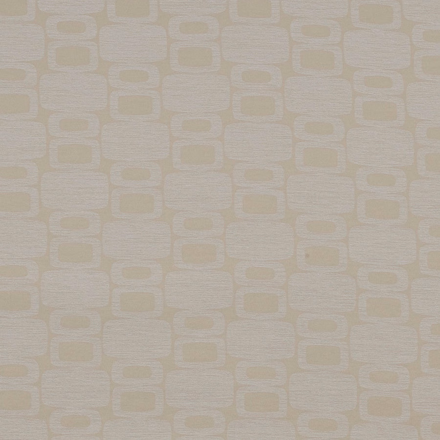 Soft ivory geometric weave with pale cream rectangular motifs and subtle texture