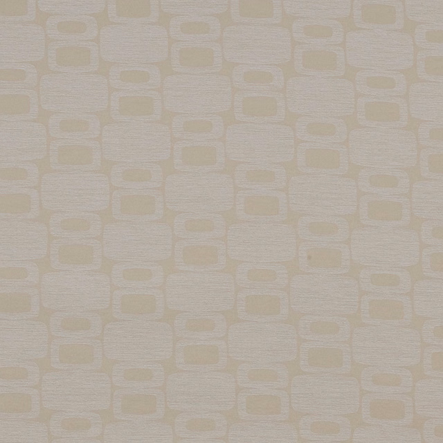 Soft ivory geometric weave with pale cream rectangular motifs and subtle texture