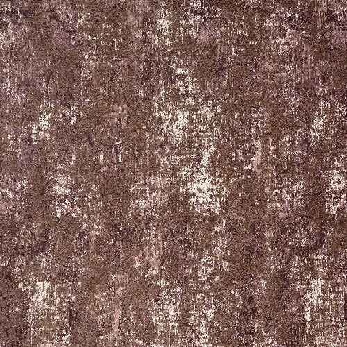 Mottled brown heather fabric with pale speckled streaks and textured abstract weave