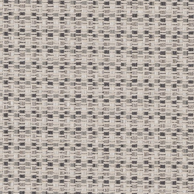 Small woven grey check fabric with ivory and charcoal threads