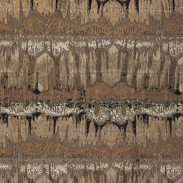 Bronze and taupe distressed stripe fabric with pale stone highlights