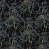 Dark teal abstract fabric with gold flecks and fine metallic thread detail
