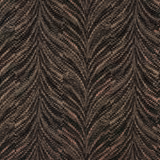 Bronze and black zigzag woven fabric swatch with metallic sheen