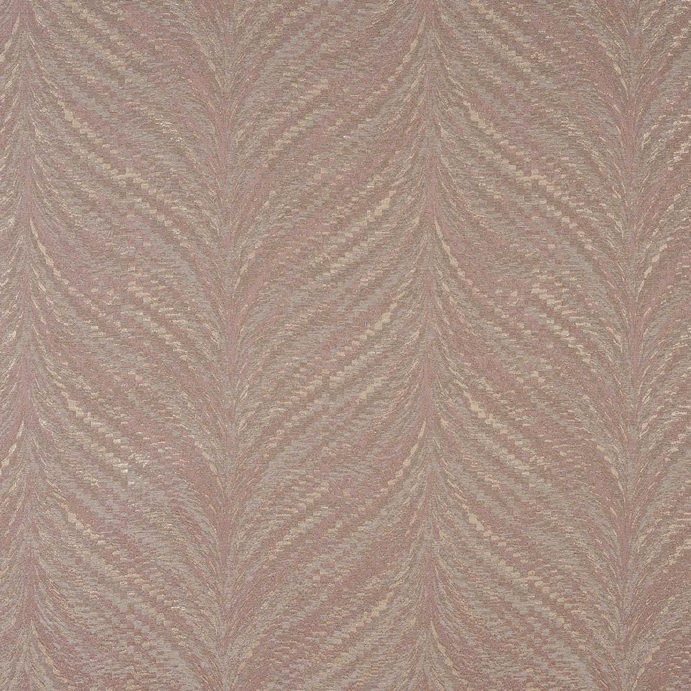 Soft rose-gold woven fabric with leaf-like vertical pattern and subtle shimmer