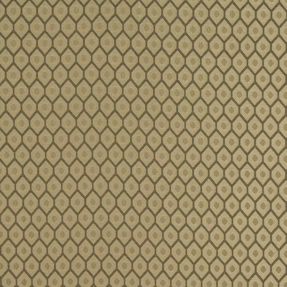 Warm beige geometric fabric with small diamond lattice and subtle woven dots
