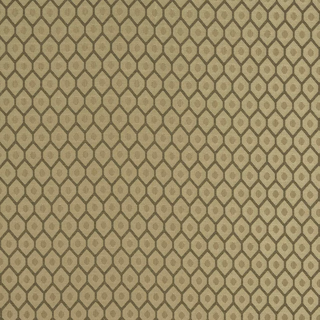 Warm beige geometric fabric with small diamond lattice and subtle woven dots