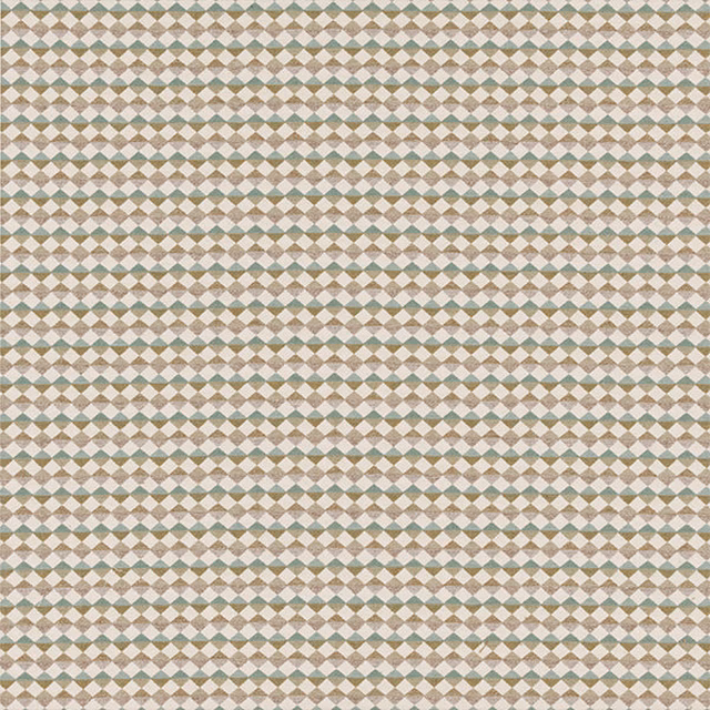 Small taupe, beige and sage diamond weave fabric swatch