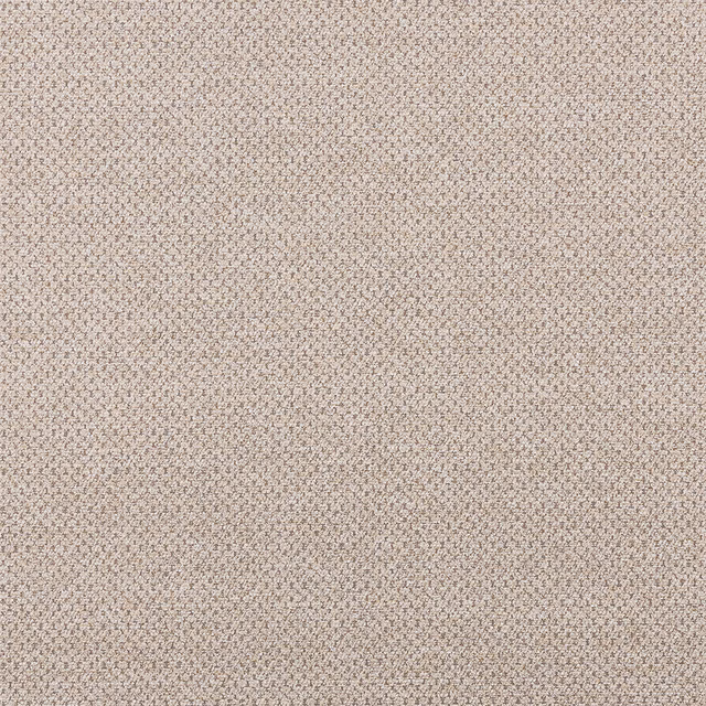 Close-up of soft ivory textured fabric with fine beige-grey flecks