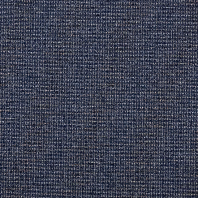 Deep indigo blue textured woven fabric with fine heathered speckling