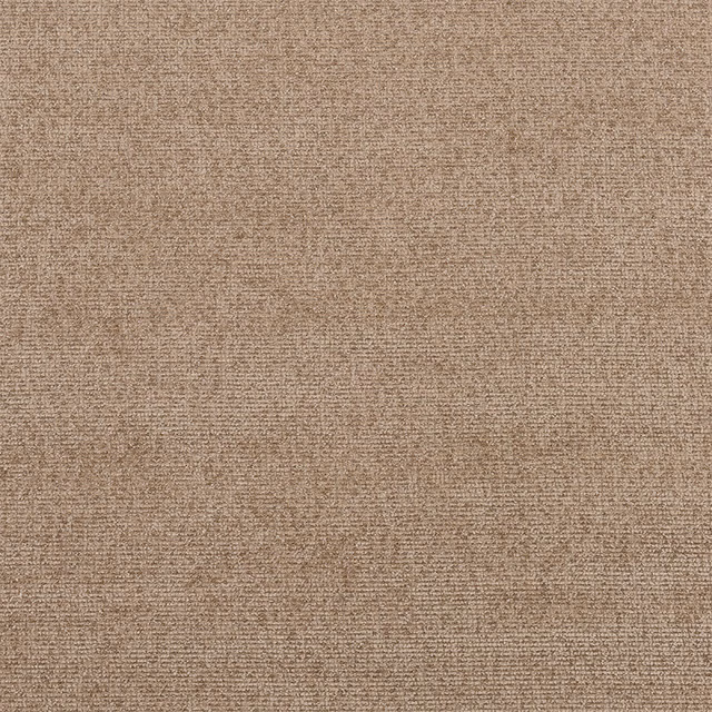 Close-up of warm biscuit beige woven fabric with a fine textured surface