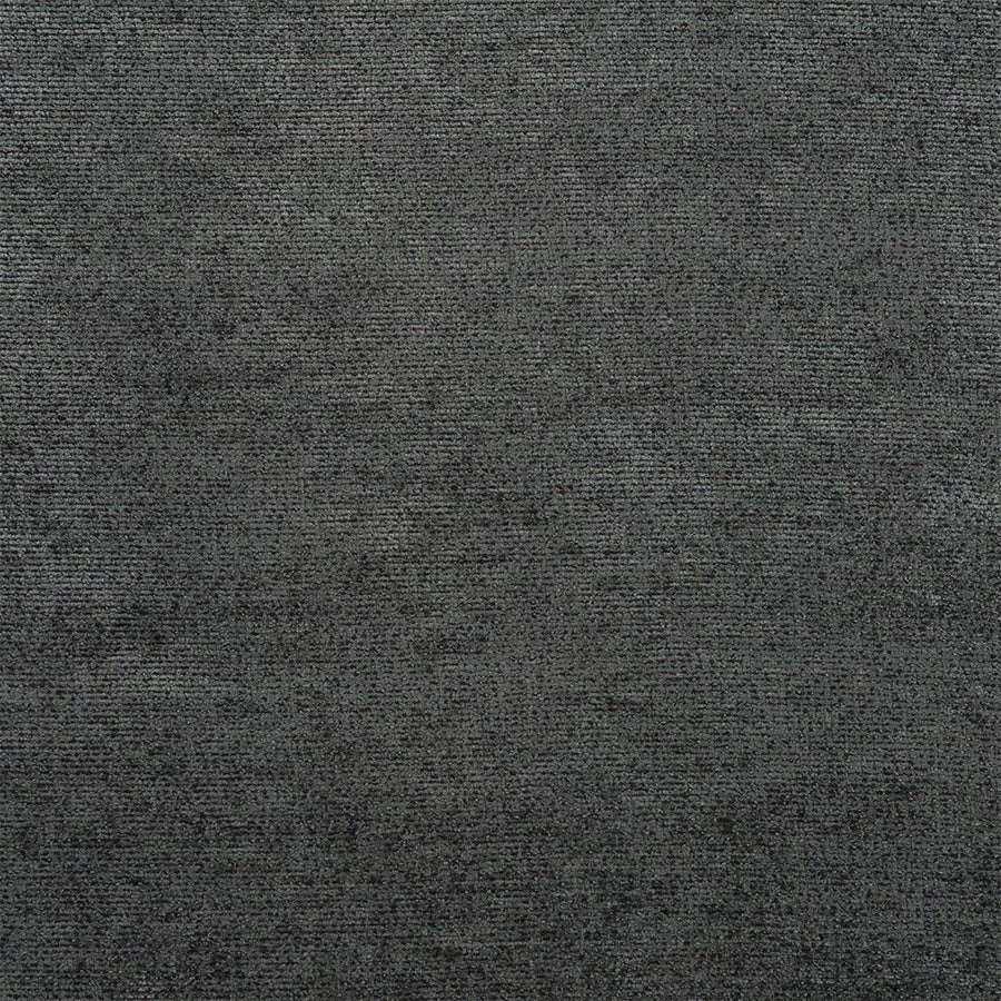 Close-up of deep moss green textured woven fabric with a subtle mottled finish