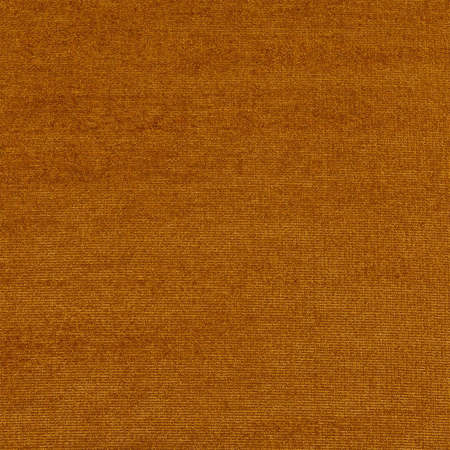 Close-up of warm gold plain weave fabric with subtle ribbed texture