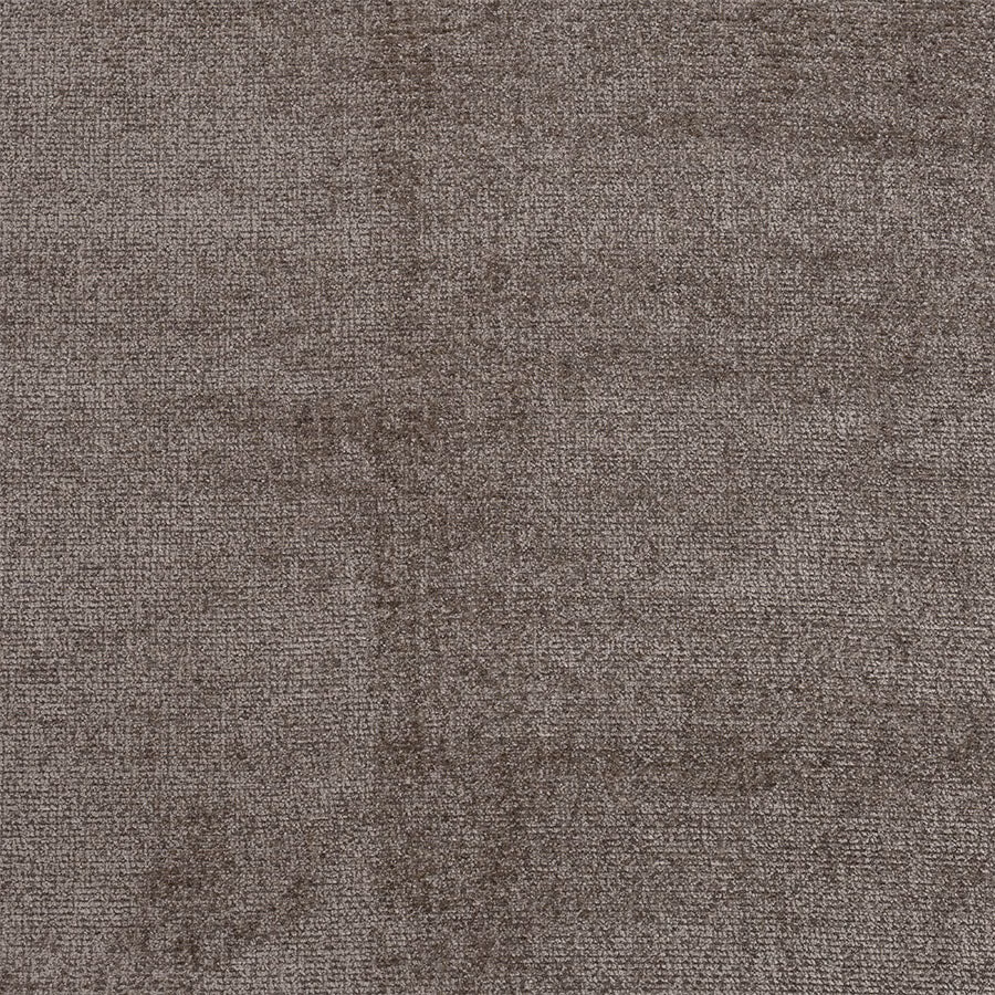Close-up of a plain mink taupe fabric with a fine, textured weave