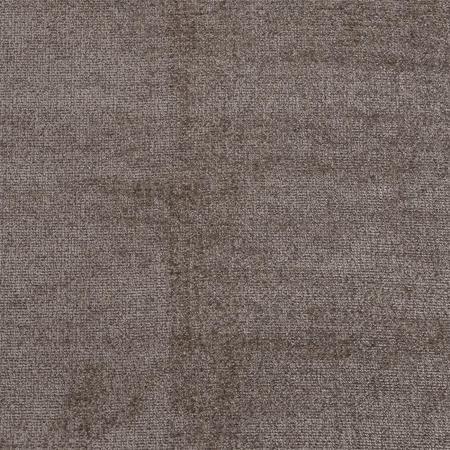Close-up of a plain mink taupe fabric with a fine, textured weave