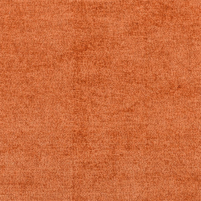 Burnt orange textured woven fabric swatch with subtle rust shading