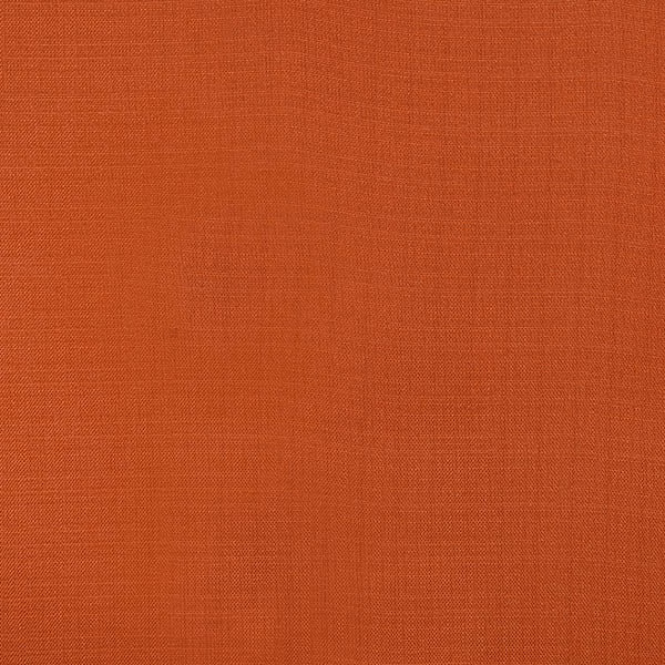 Plain burnt orange woven fabric with a fine textured surface