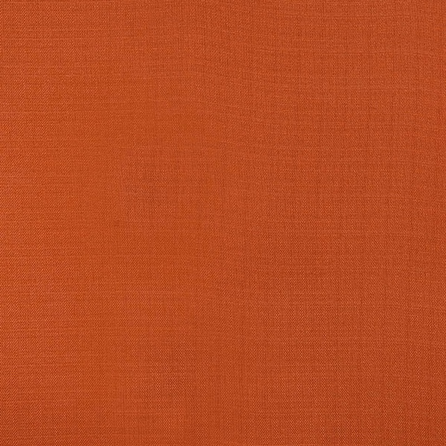 Plain burnt orange woven fabric with a fine textured surface