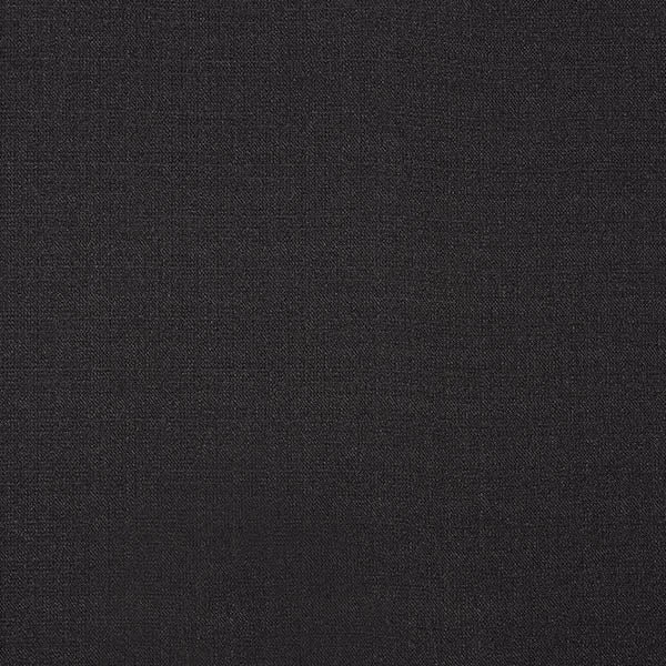 Deep charcoal grey plain-woven fabric with a fine, even texture