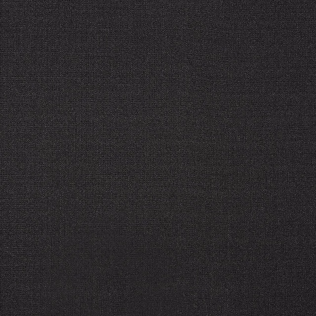 Deep charcoal grey plain-woven fabric with a fine, even texture