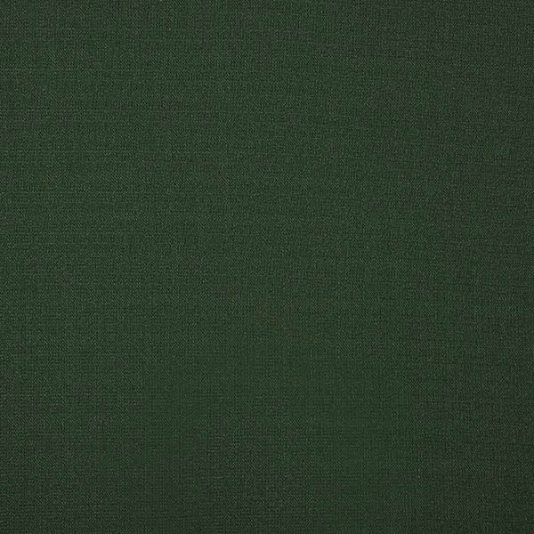 Deep evergreen green plain-woven fabric swatch with a fine matte texture