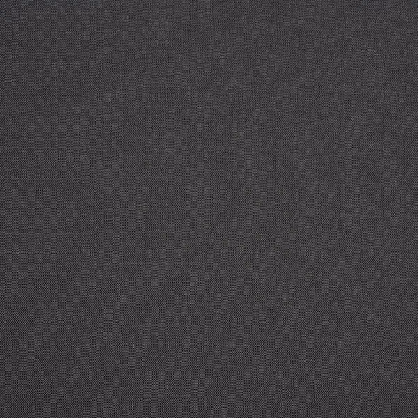 Close-up of deep graphite grey plain woven fabric with fine texture