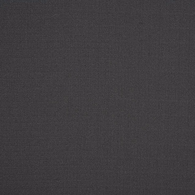 Close-up of deep graphite grey plain woven fabric with fine texture