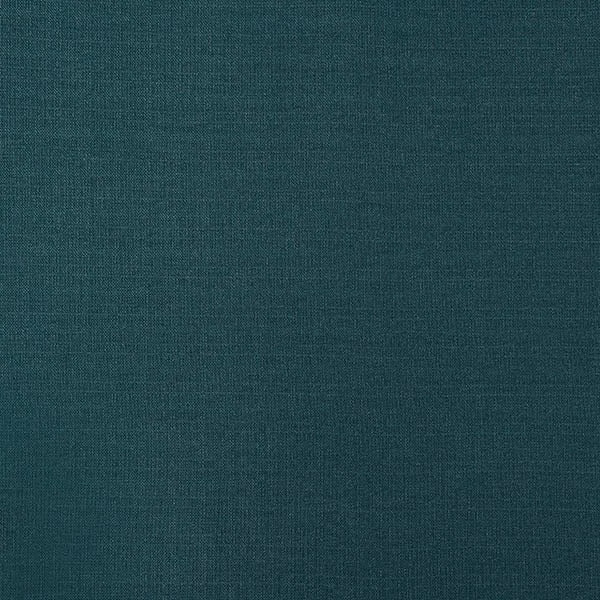 Deep muted teal plain woven fabric with a fine, even texture