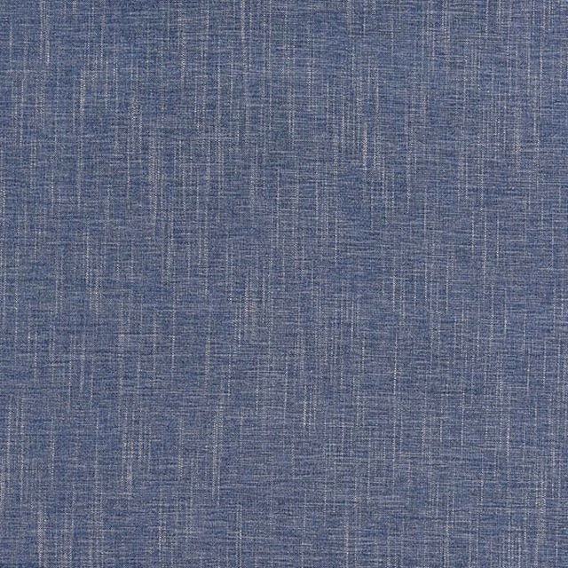 Close-up of muted blue plain weave fabric with subtle crosshatch texture