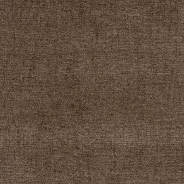 Warm mushroom-brown plain fabric with fine woven texture
