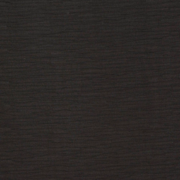 Dark charcoal plain fabric with fine horizontal woven striations