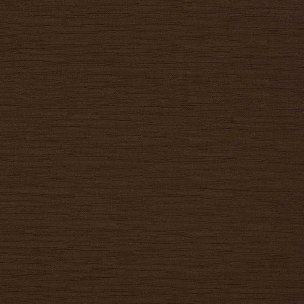 Dark chocolate brown plain fabric swatch with fine horizontal weave texture