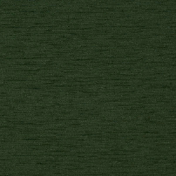 Deep evergreen plain fabric swatch with subtle horizontal striations