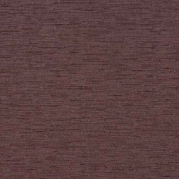 Deep plum heather fabric with fine horizontal striations and a matte texture