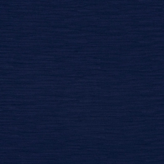 Deep indigo plain fabric with fine horizontal woven texture