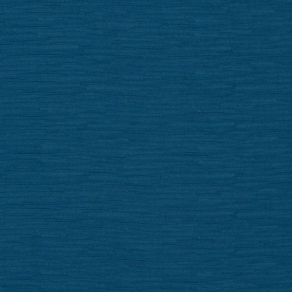 Deep ocean teal plain fabric with fine horizontal striations