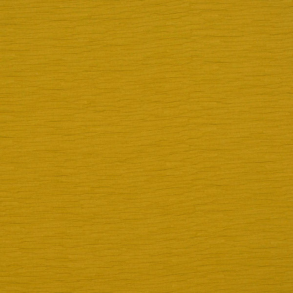 Plain mustard-ochre woven fabric with fine horizontal slubs and a soft matte texture