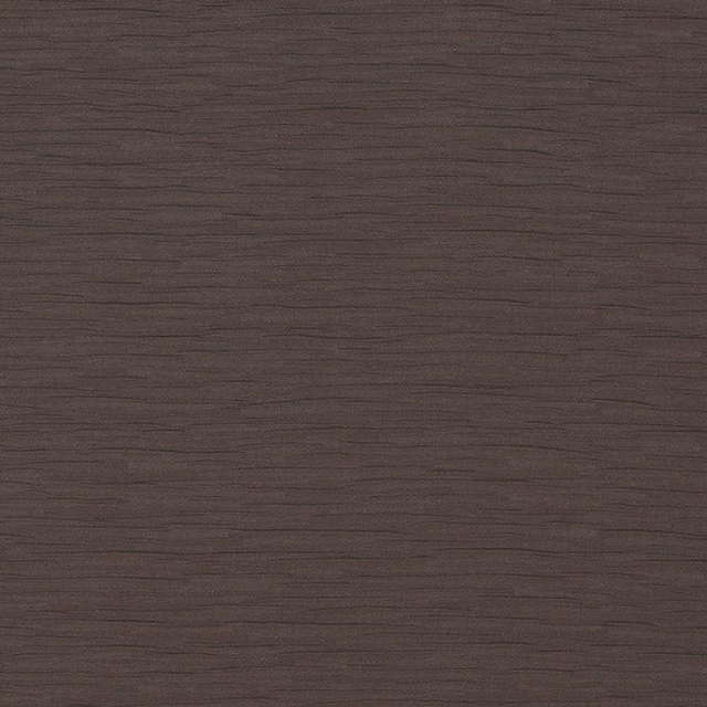 Dark taupe plain fabric with fine horizontal striations and a matte finish