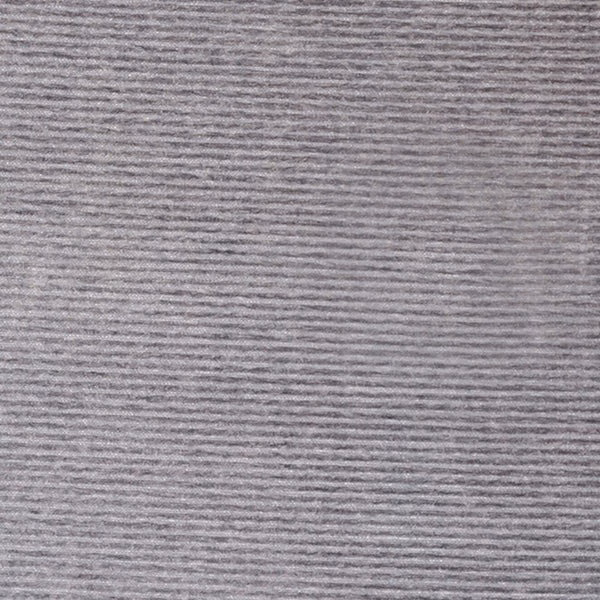 Soft dove grey ribbed plain fabric with fine horizontal texture
