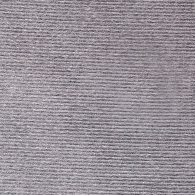 Soft dove grey ribbed plain fabric with fine horizontal texture