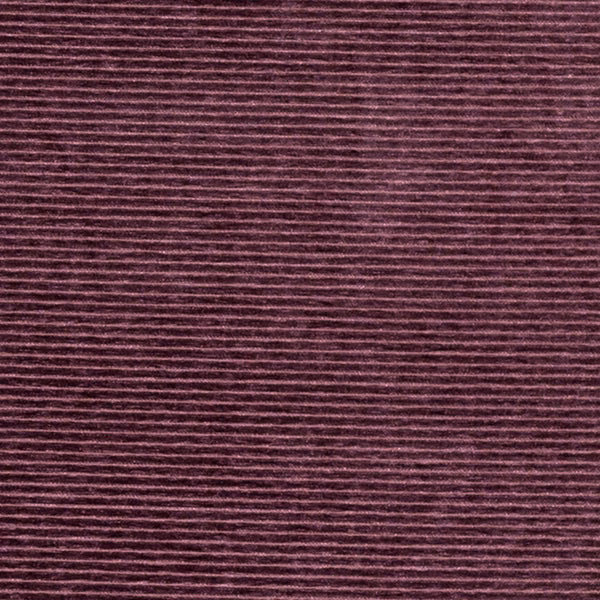 Deep plum heather fabric with fine horizontal ribbed texture