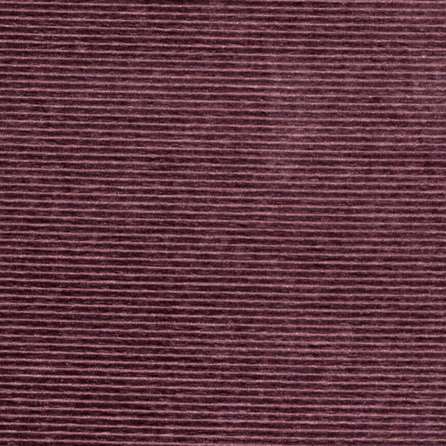 Deep plum heather fabric with fine horizontal ribbed texture