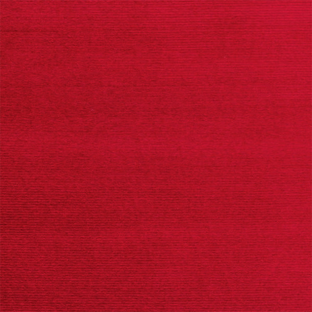 Deep crimson plain fabric with fine horizontal ribbed texture