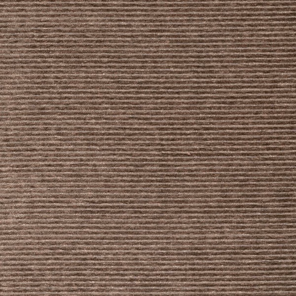 Close-up of warm mink taupe fabric with fine horizontal ribbing