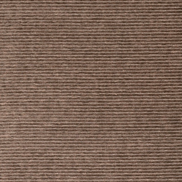 Close-up of warm mink taupe fabric with fine horizontal ribbing